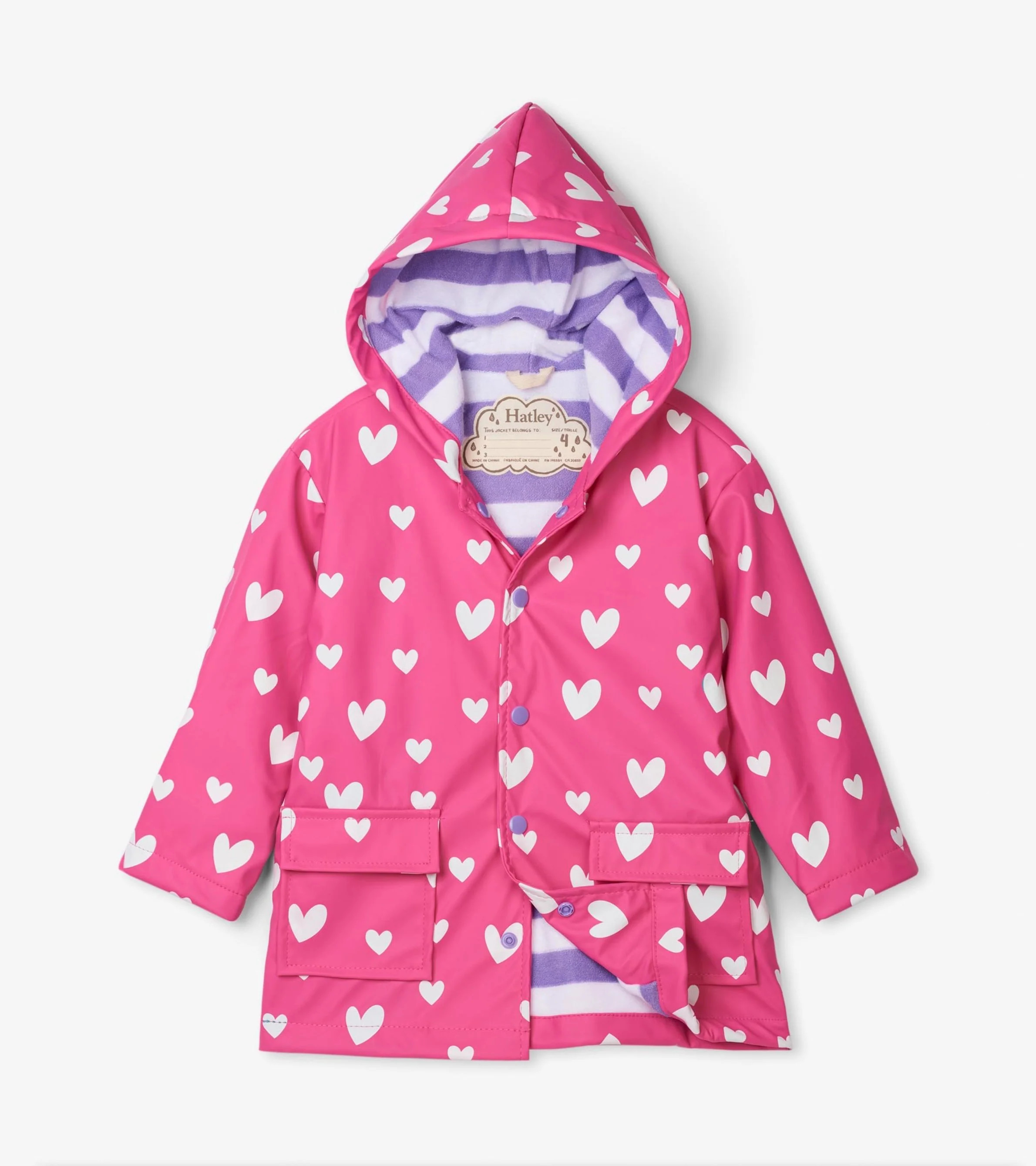 Colour Changing Sweethearts Raincoat | Hatley