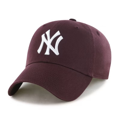 MLB New York Yankees Clean Up Hat - Maroon: Cotton Adjustable Baseball Cap | Target