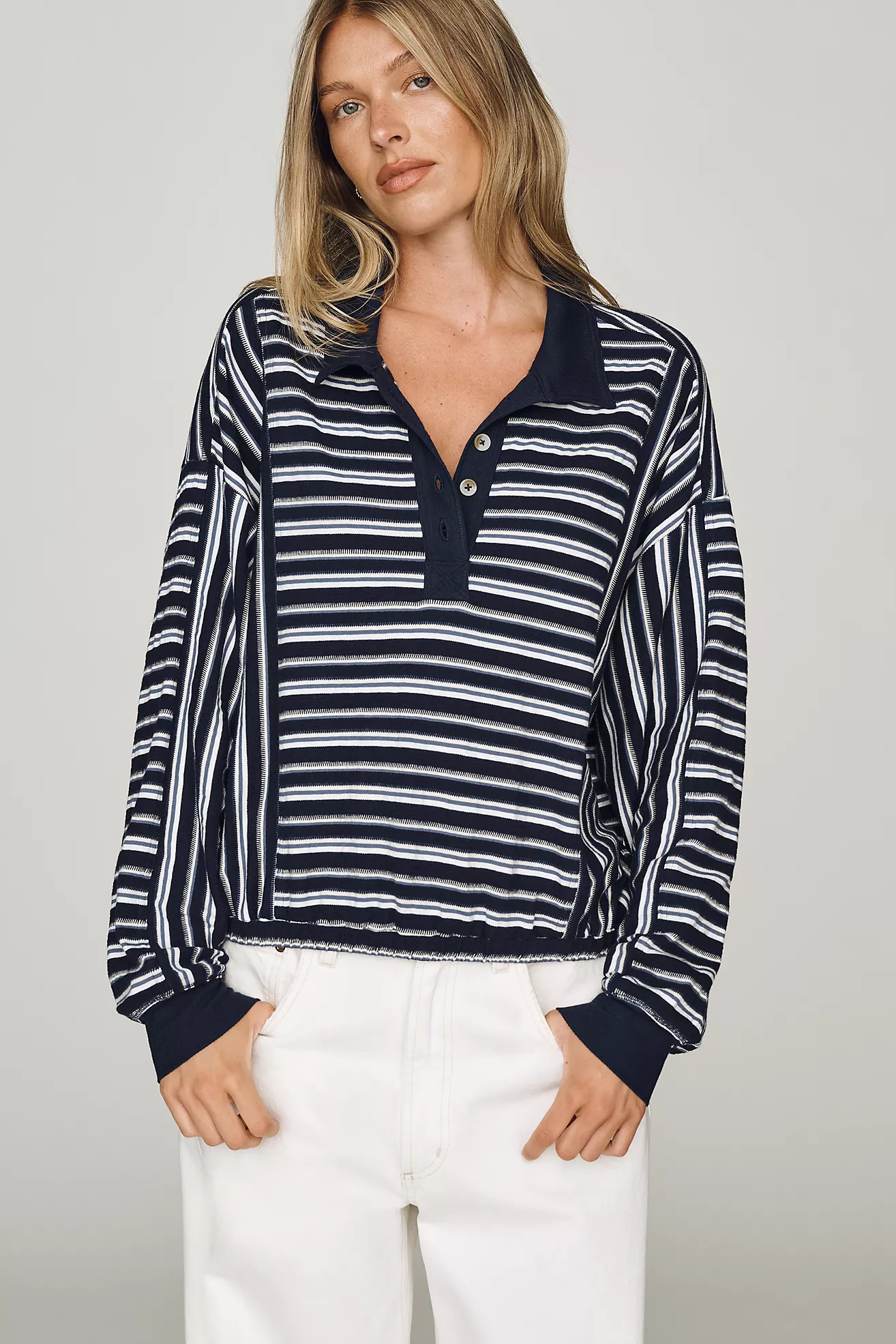 Pilcro 100% Cotton Polo Top | Anthropologie (US)
