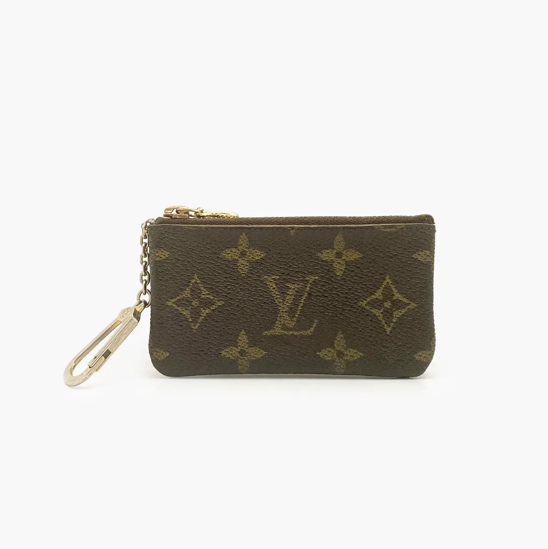 Authentic LOUIS VUITTON Key Pouch, Monogram Pochette Cles Coin Purse - Etsy | Etsy (US)