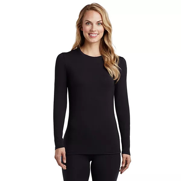 Women's Cuddl Duds® Softwear with Stretch Long Sleeve V-Neck Top | Kohl's