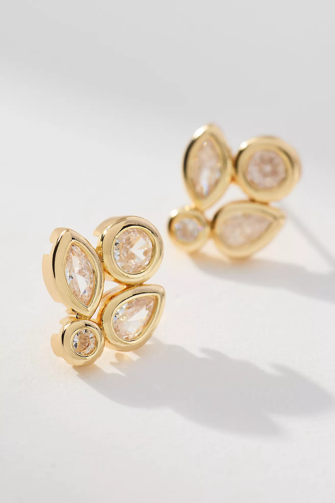 Crystal Cluster Post Earrings | Anthropologie (US)