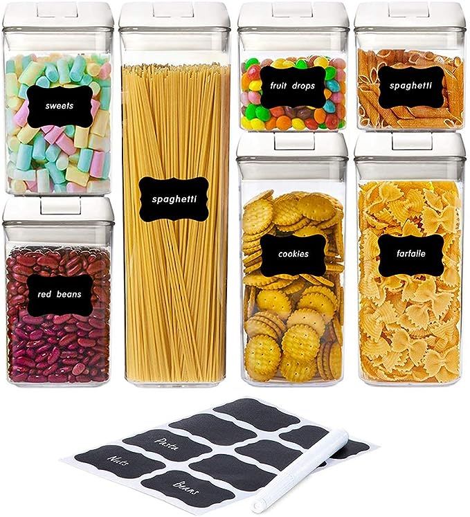 Airtight Food Storage Containers, Kitchen Storage Containers, Cereal & Dry Containers Storage Set... | Amazon (US)