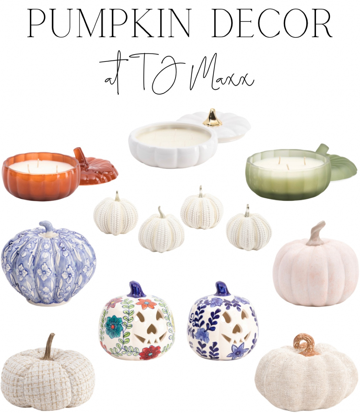 pumpkin decor at TJ Maxx! 


#LTKSeasonal #LTKhome
