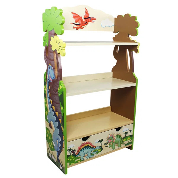 Dinosaur Kingdom 37.75'' H X 22'' W Book Display | Wayfair North America