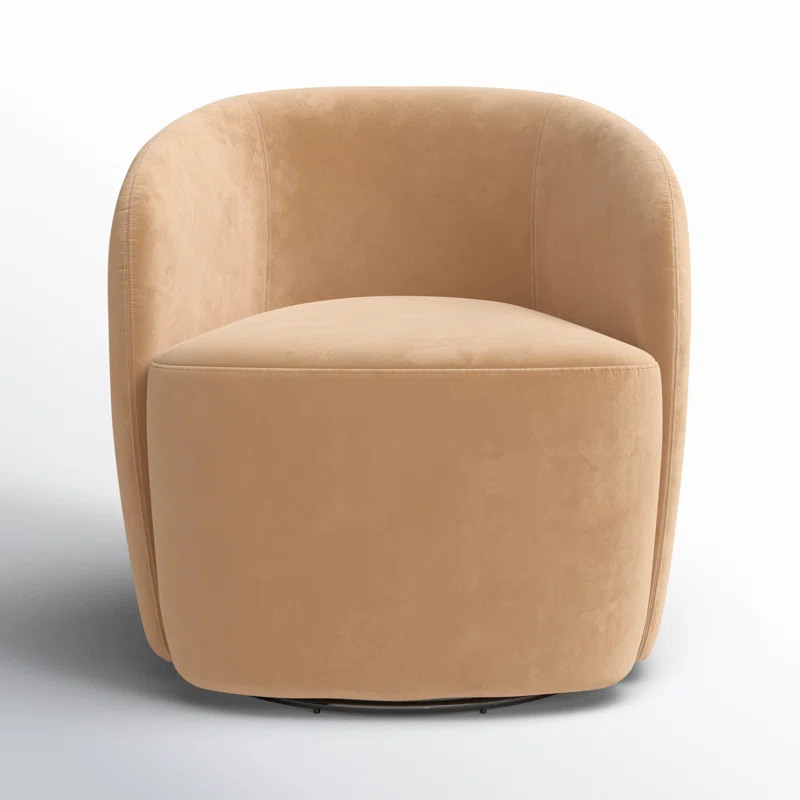 Deon Upholstered Swivel Barrel Chair | AllModern