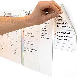 mc squares Reusable Planning Whiteboards 3-Piece Planning Bundle. Whiteboards that Cling to Stain... | Amazon (US)