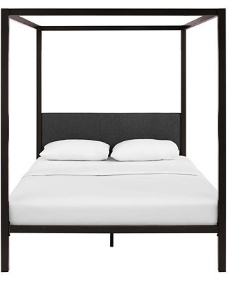 Modway Raina Queen Canopy Bed Frame & Reviews - Furniture - Macy's | Macys (US)