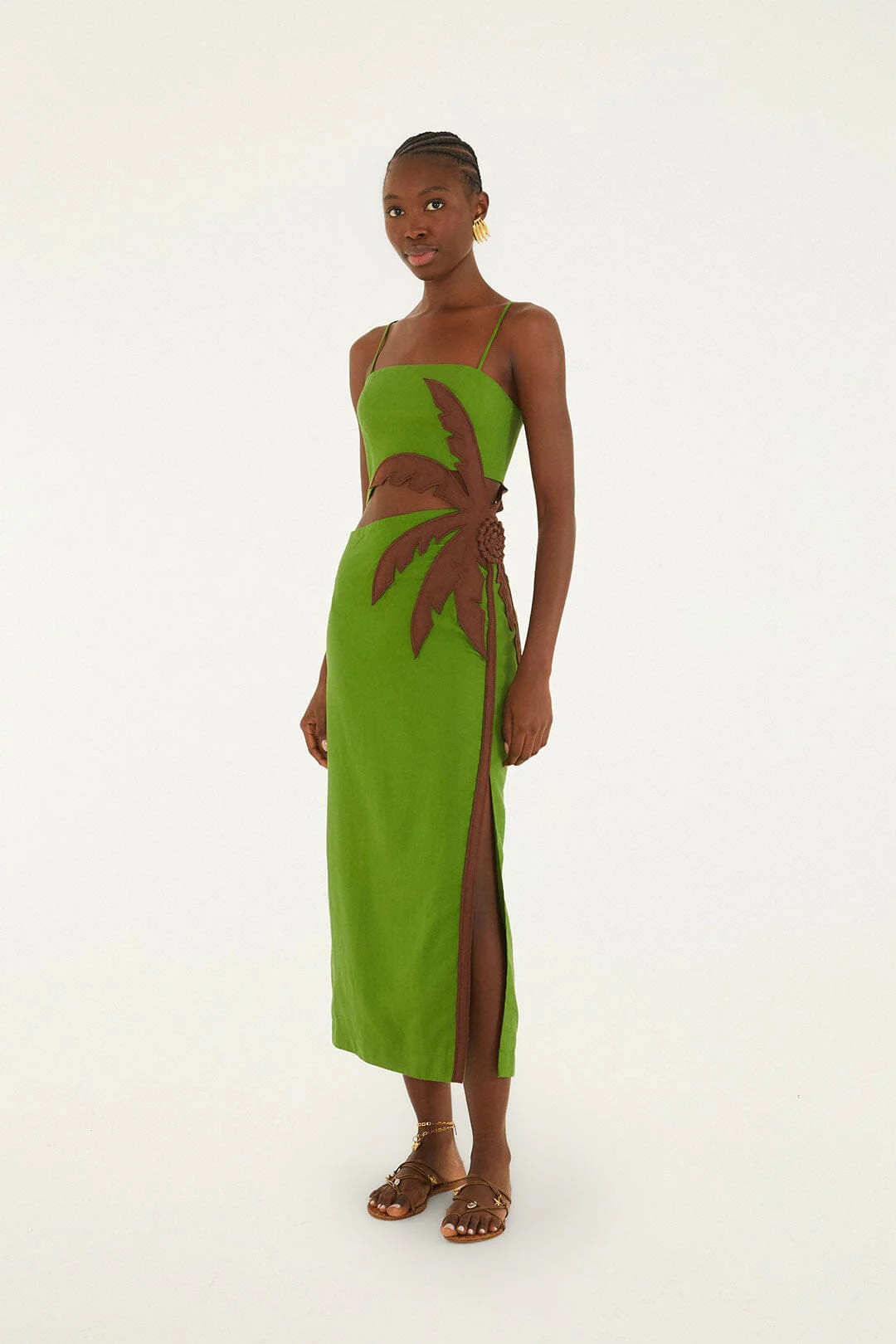 Green Palm Tree Maxi Dress | FARM Rio | FarmRio (US)