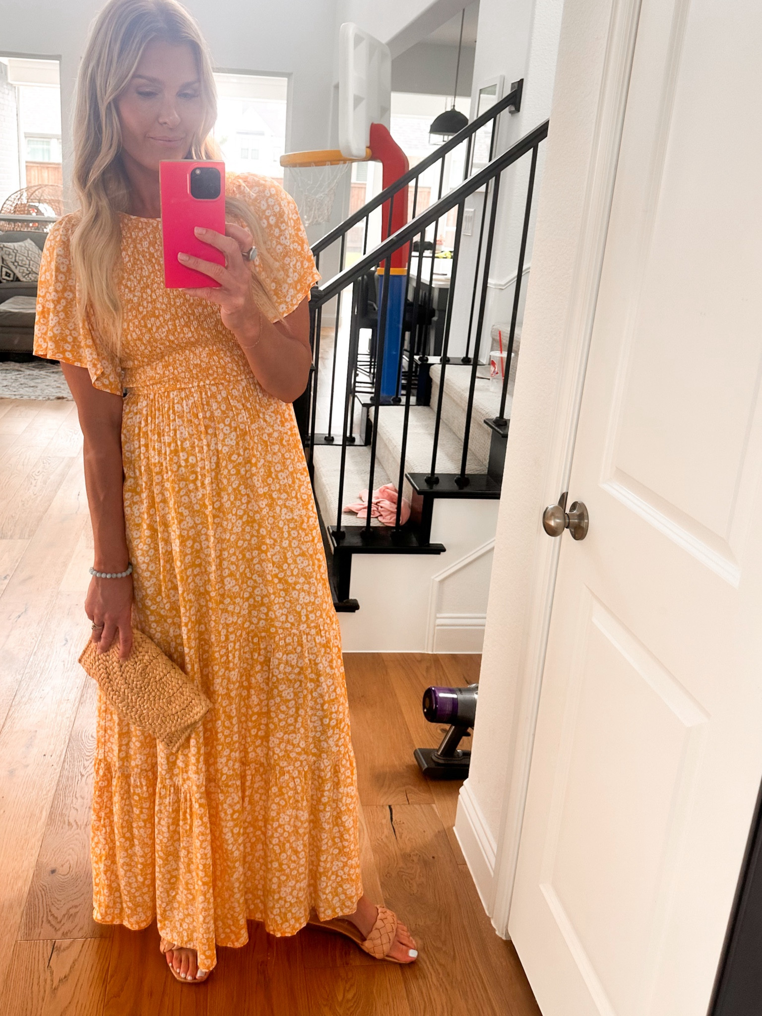 Summer dress | sandals | clutch | summer outfit | tall girl dress | long dress 

#LTKSeasonal #LTKFamily #LTKOver40