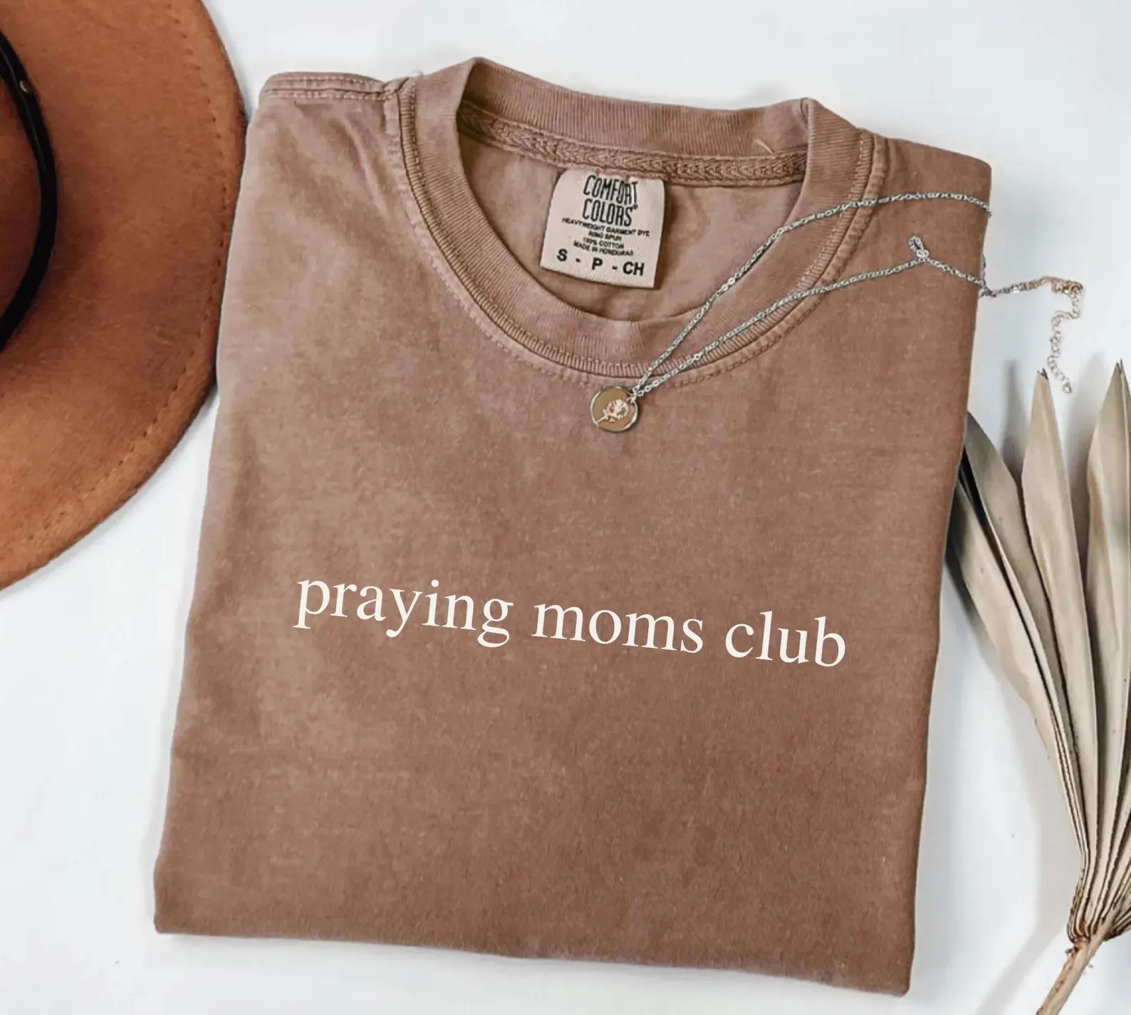 Praying Moms Club Comfort Colors® T-shirt Mothers Day Gift, Christian Shirt for Women, Faith Bas... | Etsy (US)
