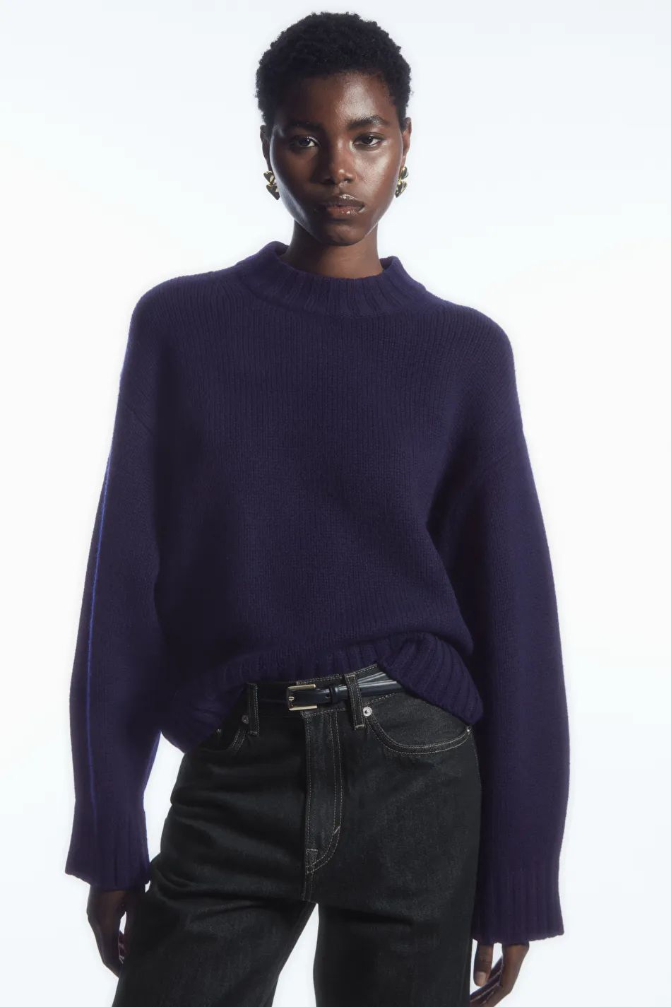 CHUNKY PURE CASHMERE CREW-NECK JUMPER | COS (US)