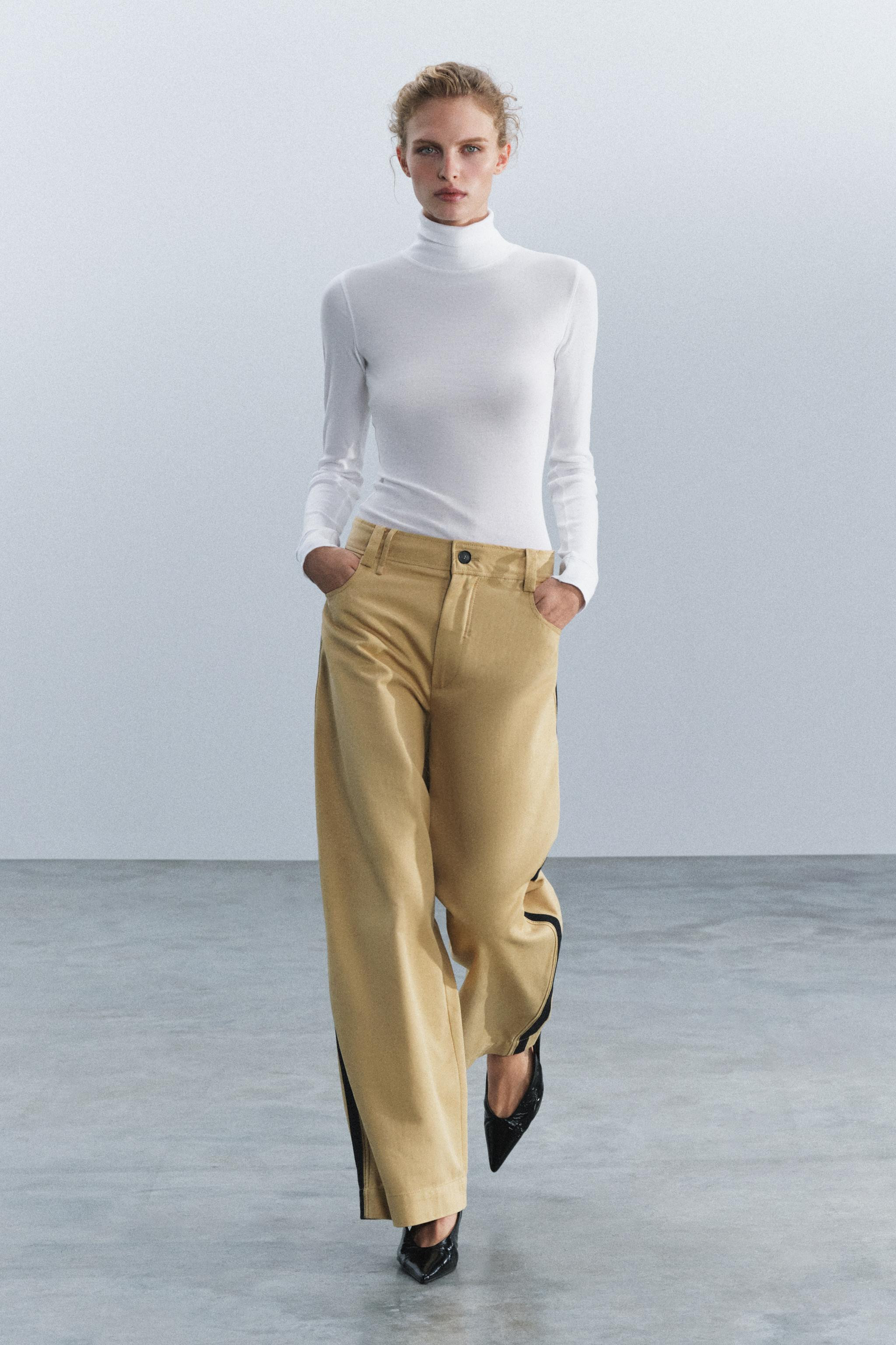 ZW COLLECTION BAGGY PANTS WITH SIDE STRIPE | Zara US