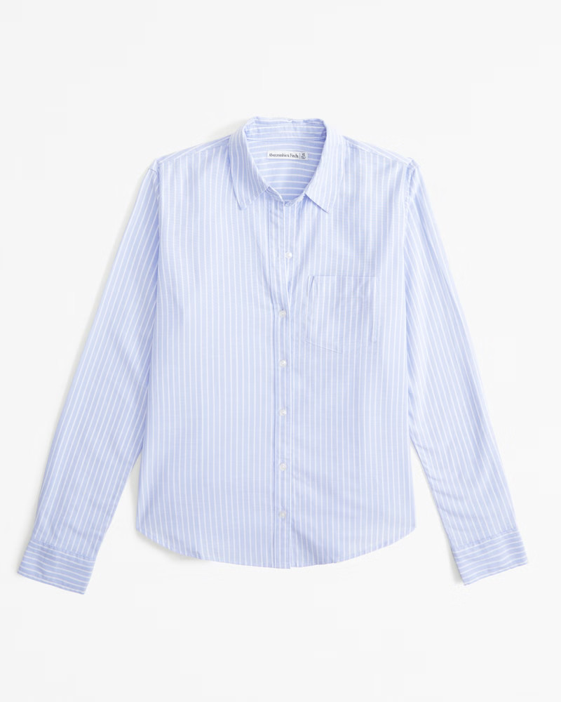 Women's Relaxed Oxford Shirt | Women's Tops | Abercrombie.com | Abercrombie & Fitch (US)