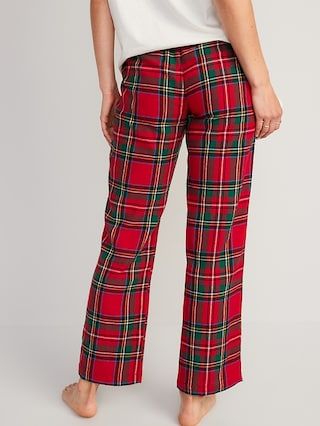 Printed Flannel Pajama Pants for Women | Old Navy (US)