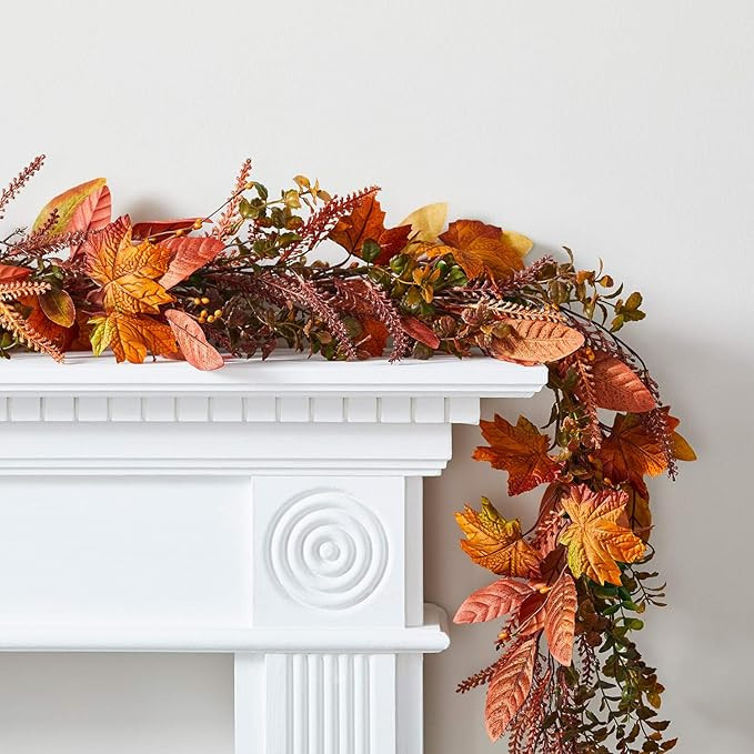 Lights4fun Ghirlanda Decorativa Autunnale con Foglie Artificiali di 2 Metri per Uso in Intern | Amazon (IT)