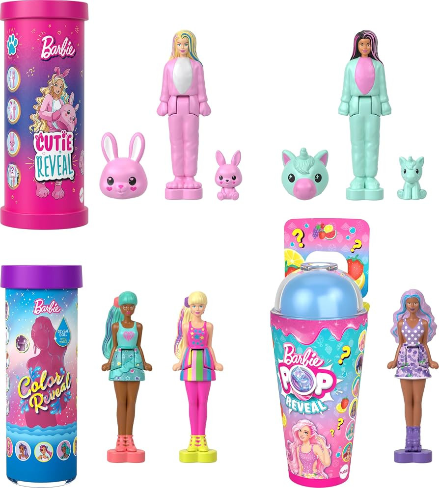 Barbie Mini BarbieLand Reveal Dolls 5-Pack, 1.5-inch with Surprise Unboxing, Different Reveals (S... | Amazon (US)