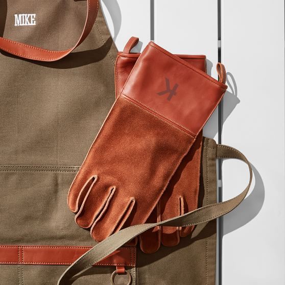 Leather and Suede BBQ Gloves | Mark and Graham