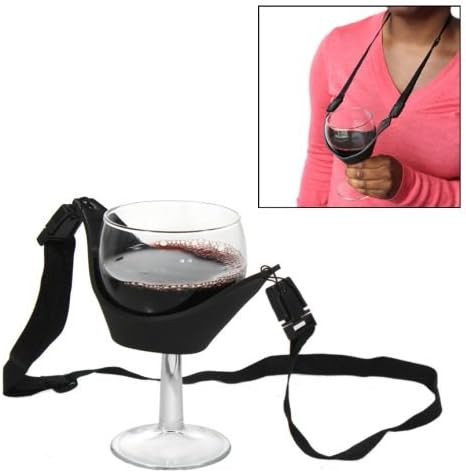 Neoprene Stemstrap Wine Glass Holder, Black | Amazon (US)