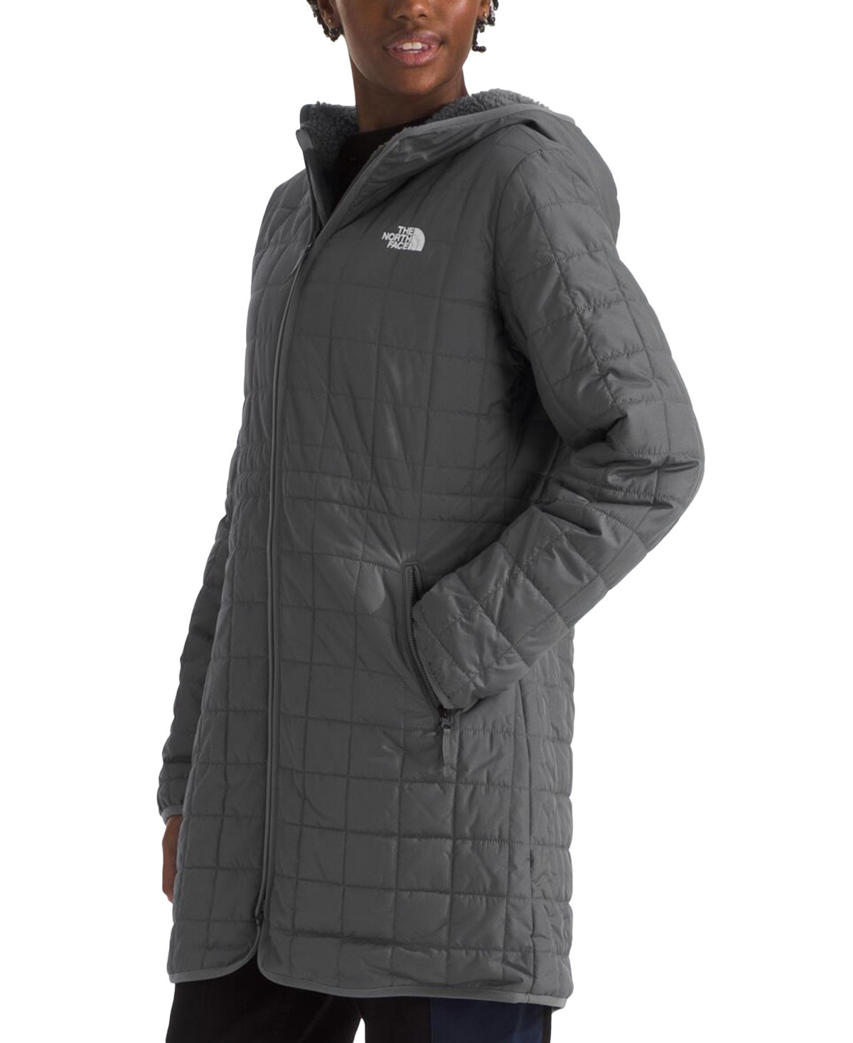 The North Face Women's Junction Insulated Coat - Smoked Pearl | Macy's