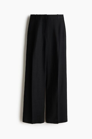 H & M - Linen-Blend Dress Pants - Black | H&M (US + CA)
