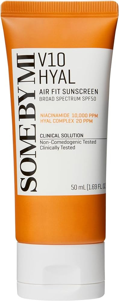 SOME BY MI V10 Hyal Air Fit Sunscreen - 1.69Oz, 50ml - Daily Niacinamide SPF 50 Korean Sunscreen ... | Amazon (US)
