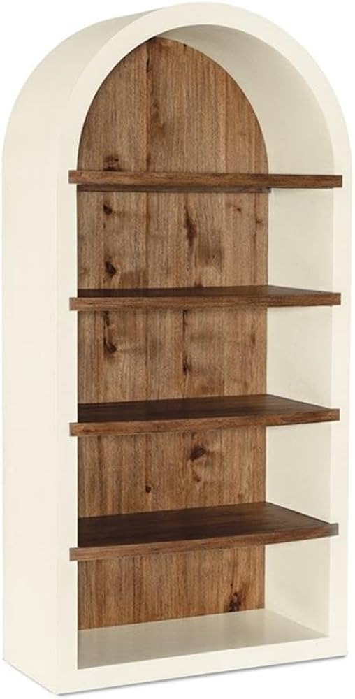 BOWERY HILL Modern/Contemporary Veneers Wood Etagere in White | Amazon (US)