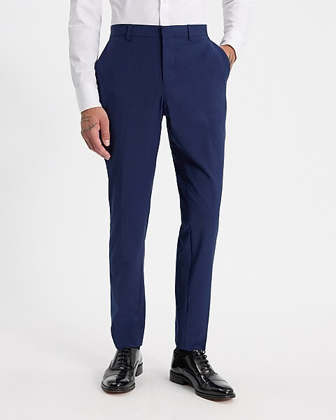 Slim Blue Modern Tech Suit Pant | Express