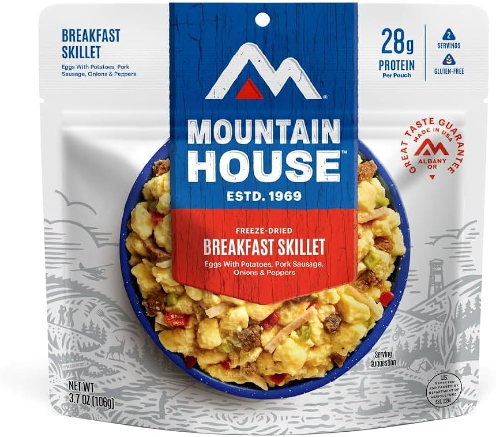 Mountain House Breakfast Skillet | Freeze Dried Backpacking & Camping Food | 2 Servings | Gluten-... | Amazon (US)