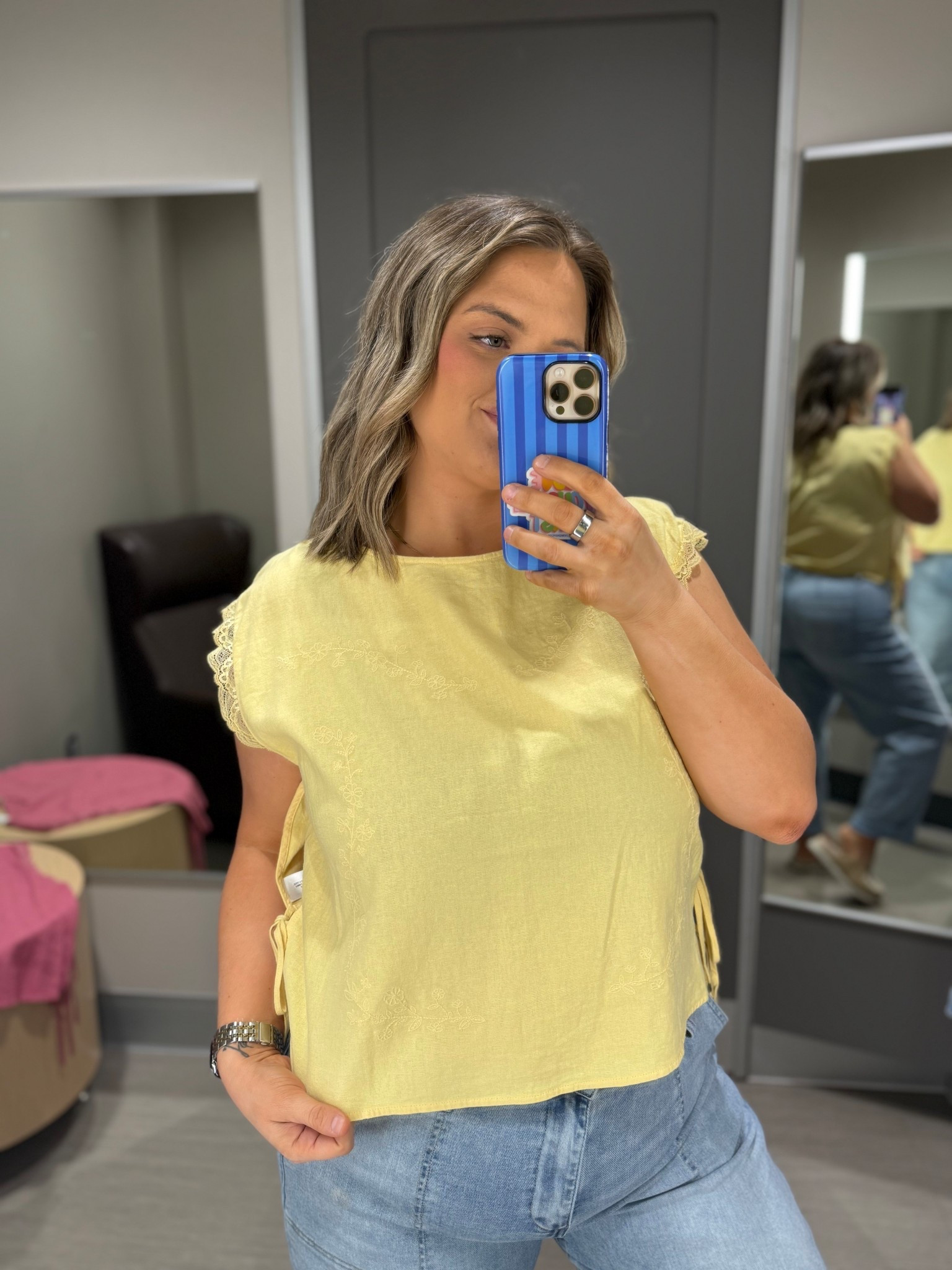 Butter yellow is having a moment 💛 This top is lightweight, feminine, and so easy to style with denim. The little lace details make it feel elevated but still everyday wearable. #LTKStyle #LTKFinds #TargetStyle #SpringStyle #ButterYellow #MomStyle #EverydayOutfit #CasualChic #AffordableFashion #WardrobeStaples

#LTKootd #LTKU #LTKMidsize