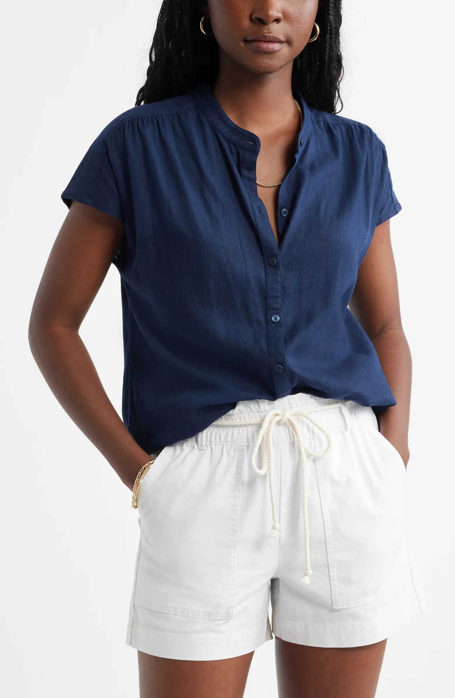Linen Blend Shirt | Nordstrom