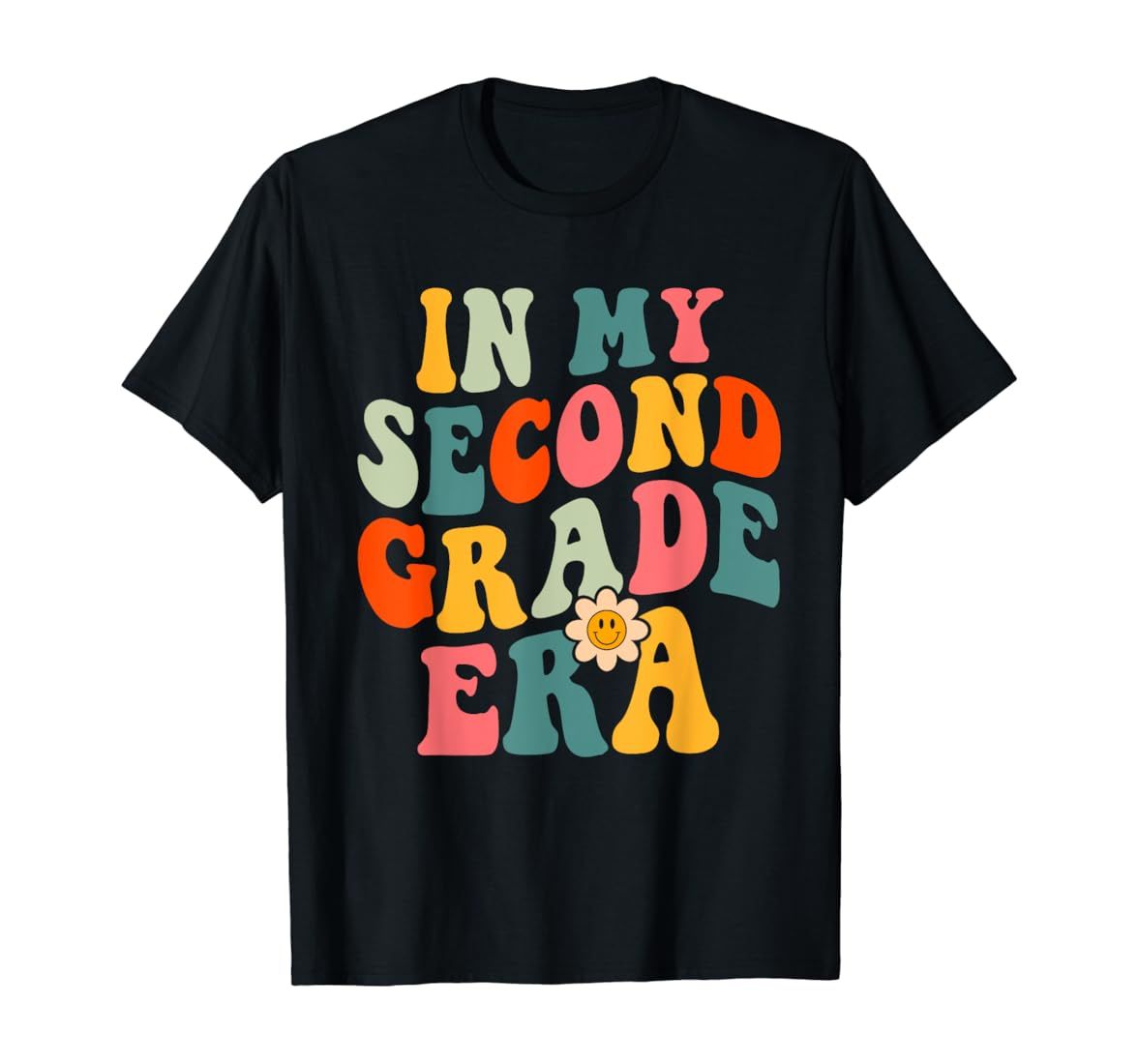In My Second Grade Era Shirt 2nd Grade Teacher Groovy Retro T-Shirt | Amazon (US)