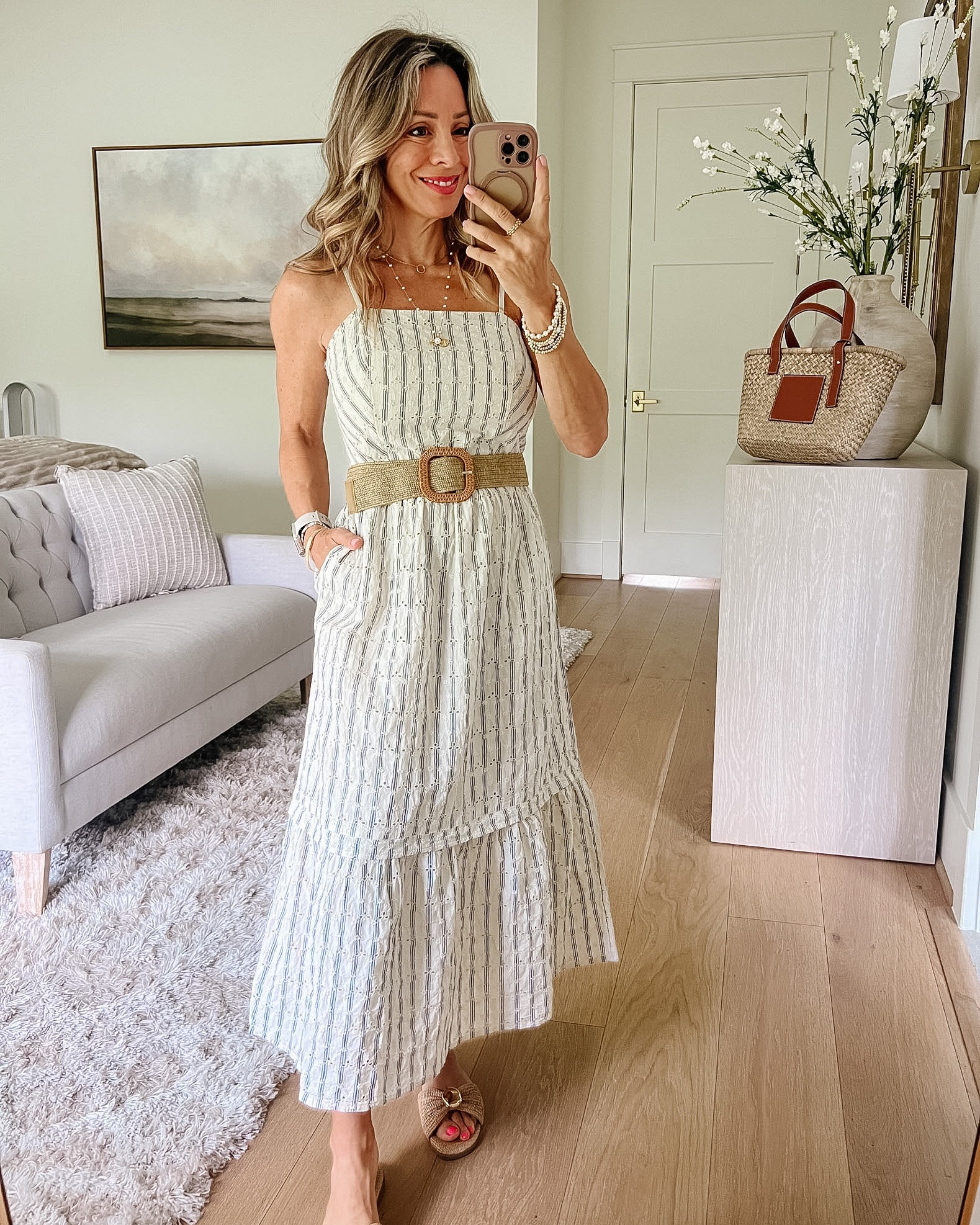 Walmart Striped Sundress 

Dress Fit: I'm wearing an XS

#LTKOver40 #LTKSeasonal #LTKPetite