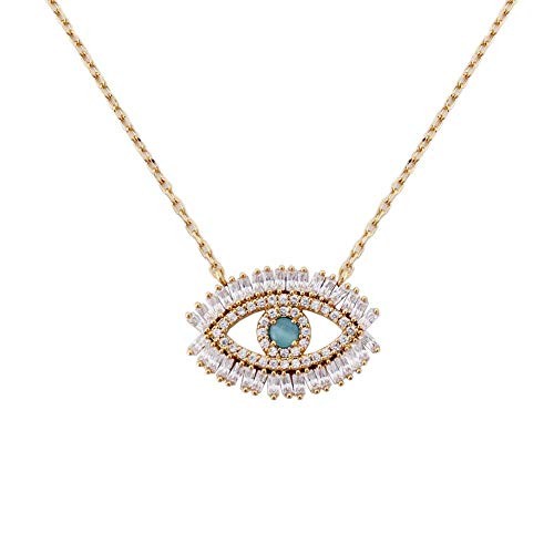 Turkish Evil Eye Bracelet Cats Eye Gold Plated Faith Protection Lucky Jewelry for Women and Girls... | Amazon (US)