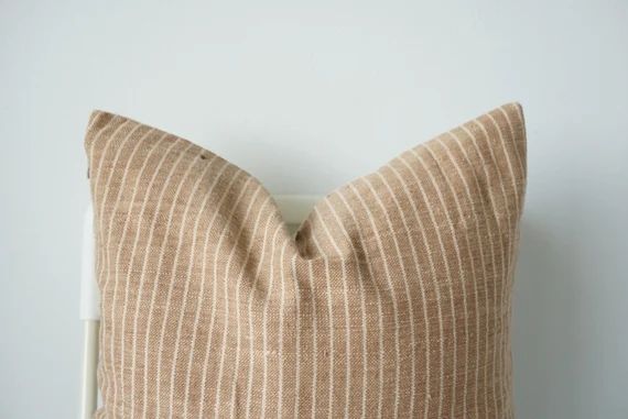 Brown Neutral Hemp Hand Woven Pillow Cover - Etsy UK | Etsy (UK)