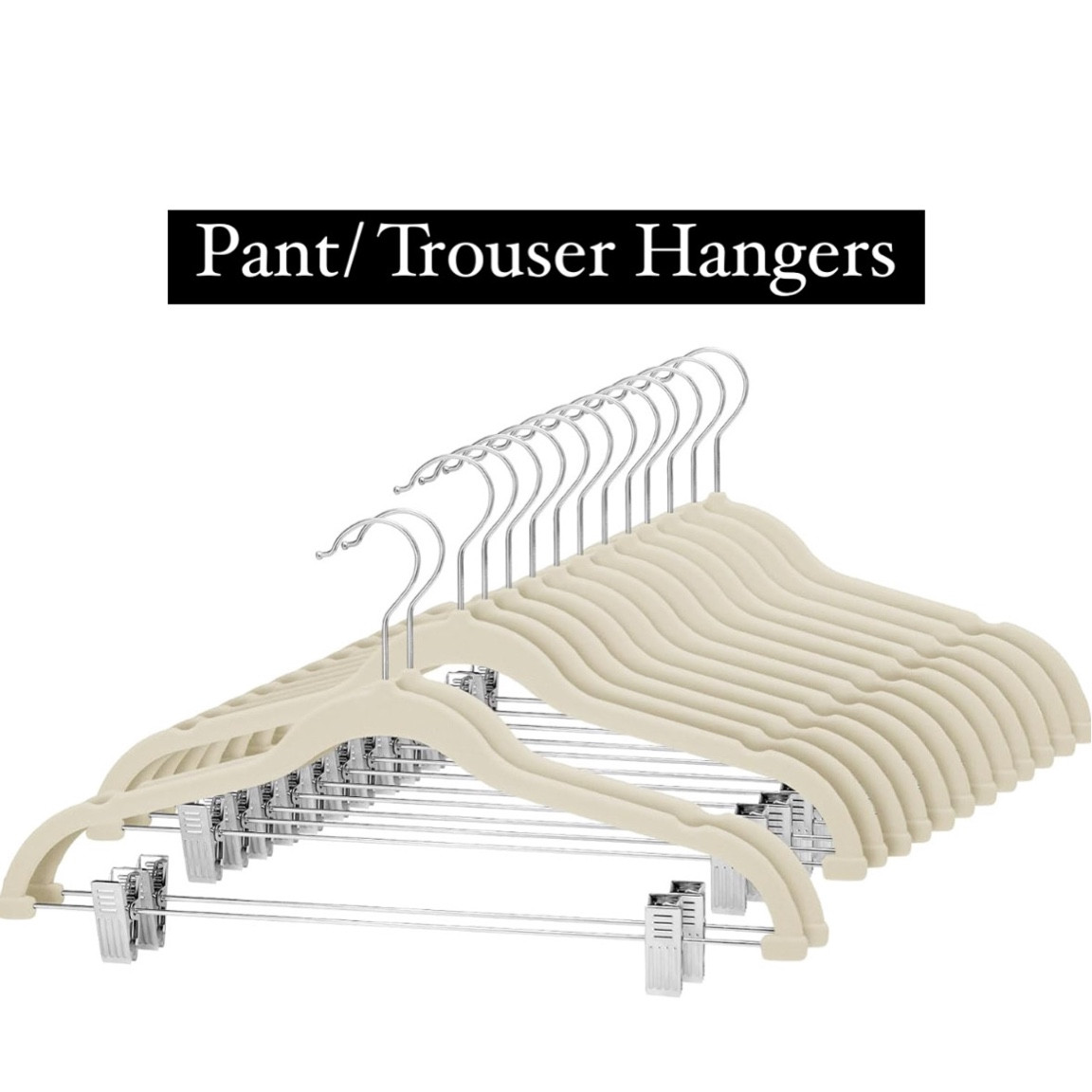 The hangers I for pants/trousers/skirts
