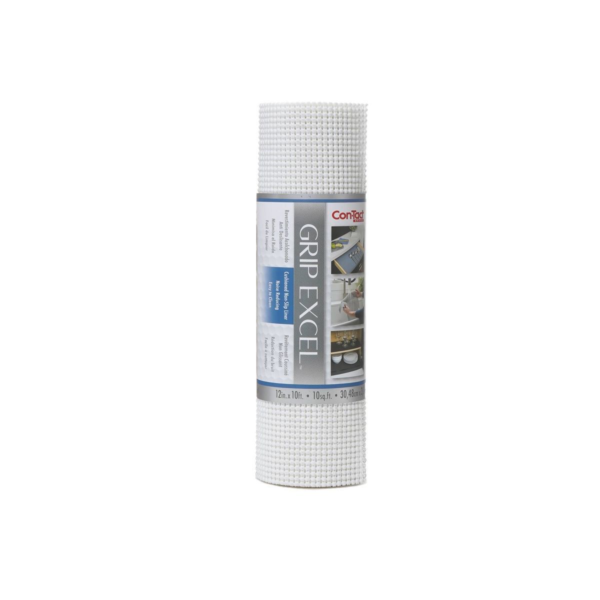 Con-Tact Brand Grip Excel Grip Non-Adhesive Shelf Liner- White (12''x 10') | Target