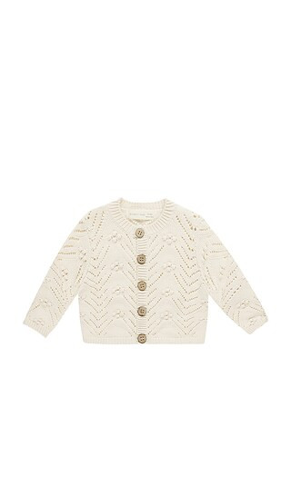 QUINCY MAE Kids Knit Cardigan in Neutral. - size 18-24M | Revolve Clothing (Global)