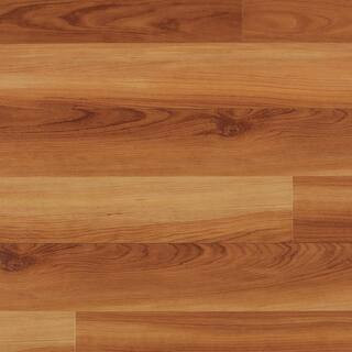 Home Decorators Collection Warm Cherry 7.5 in. L x 47.6 in. W Click Lock Luxury Vinyl Plank Floor... | The Home Depot