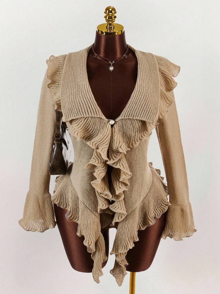Amplova Ruffle Flare Sleeve | SHEIN