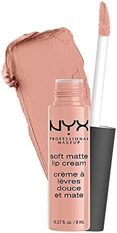 NYX PROFESSIONAL MAKEUP Soft Matte Lip Cream, Lightweight Liquid Lipstick - Cairo (Matte Pure Nud... | Amazon (US)
