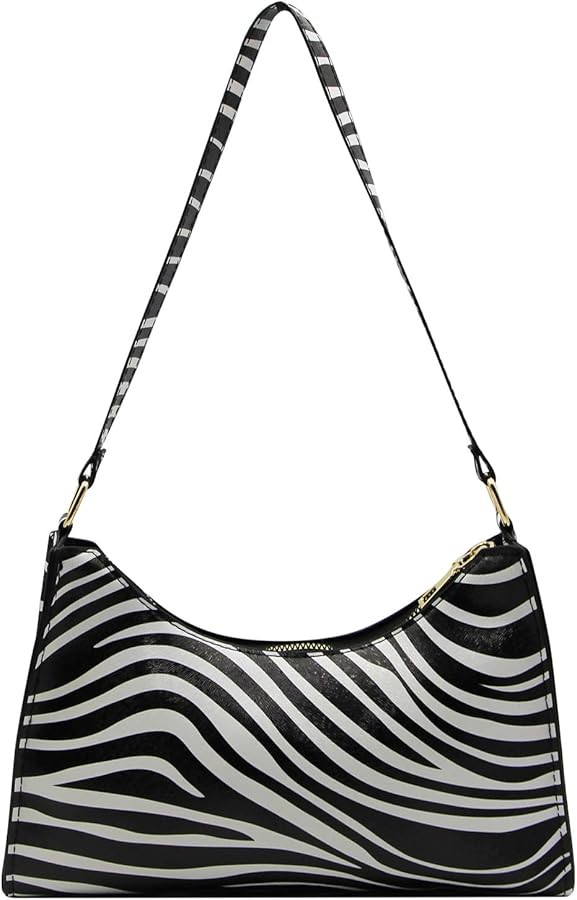 Fashion Cow Print Women Tote Shoulder Bag PU Leather Clutch Purse and Handbag Wallet Travel Bag | Amazon (US)