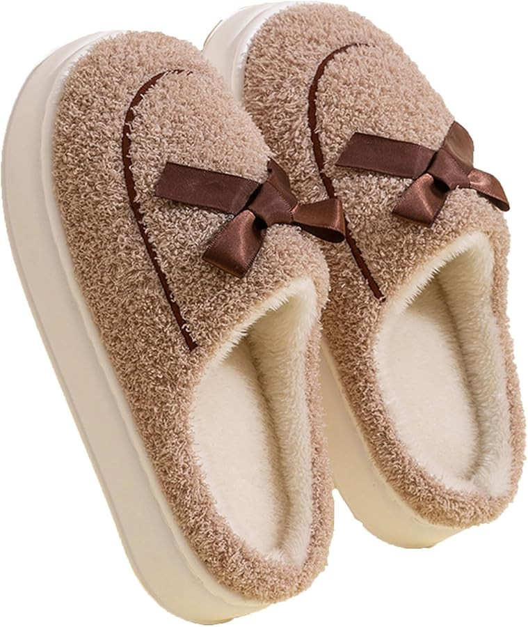 BrolEo Women's Winter Indoor Home Warm Furry Men's Soft and Comfortable Couple Fashion Personalit... | Amazon (US)