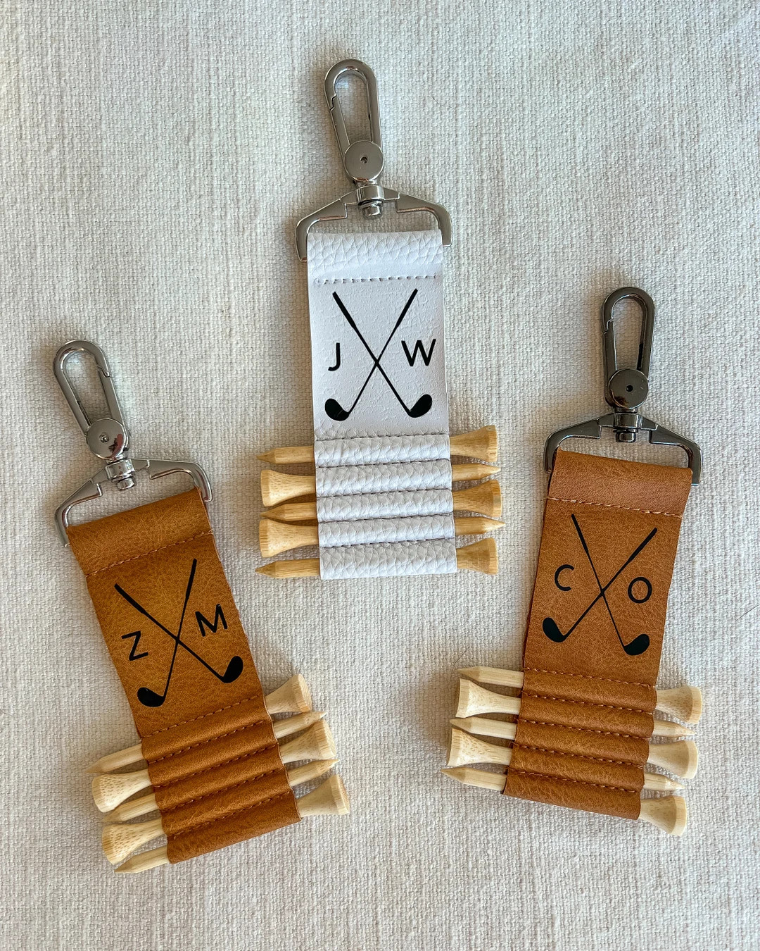 Golf Bag Tag Golf Tee Holder Golf Gift For Men Golf Gift For Women Personalized Golf Tag Leather ... | Etsy (US)