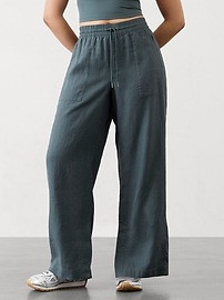 Retreat Linen High Rise Wide Leg Pant | Athleta