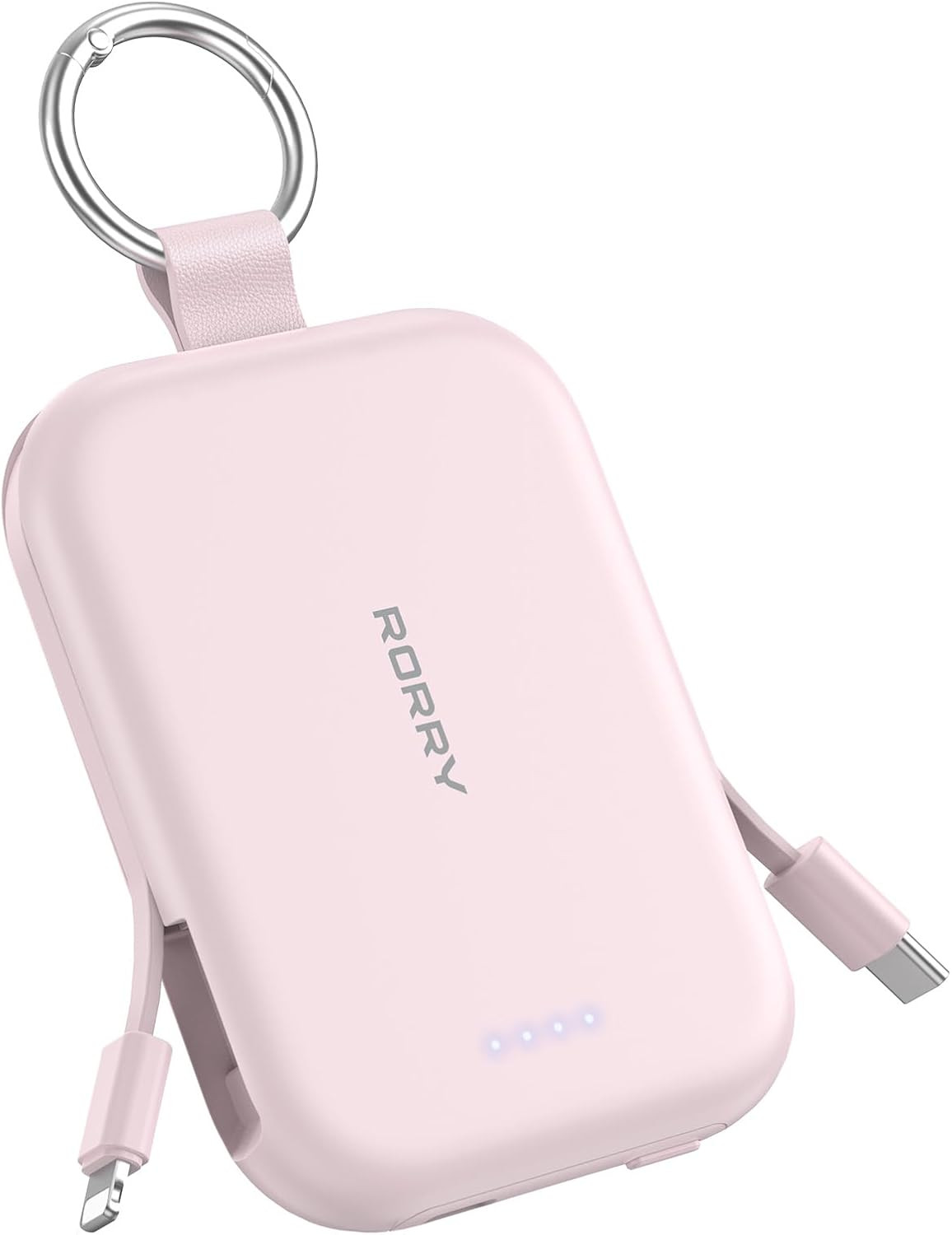 RORRY CharmGo Portable Charger, 5000mAh Power Bank with Built-in Cables | Amazon (US)