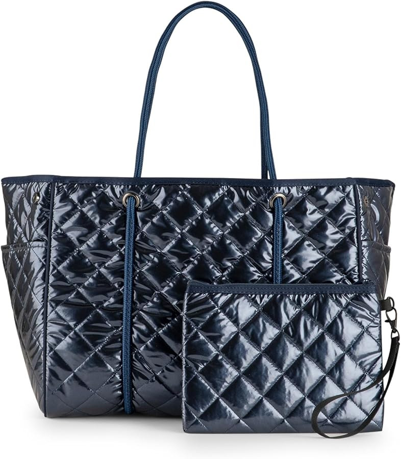 Haute Shore - Women's Greyson Sea Puffer Tote, One_Size, Blue Denim | Amazon (US)