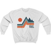 Vail Sweatshirt, Unisex Retro Crewneck Sweatshirt - Personalization Available | Etsy (US)