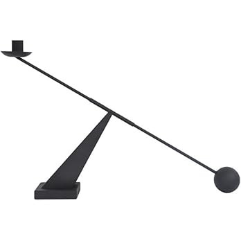 Black Metal Modern Taper Candlestick Holders,Creative Geometric Line Simple Candle Stands Decorat... | Amazon (US)