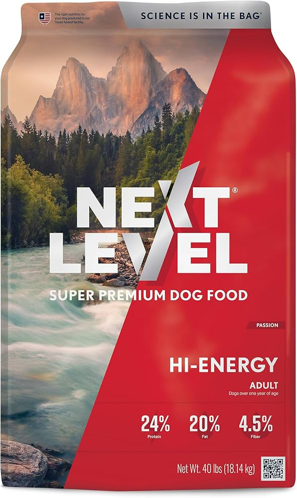 Next Level Super Premium Dog Food – HI-Energy – Dry Kibble for Adult Dogs of All Breeds – 2... | Amazon (US)